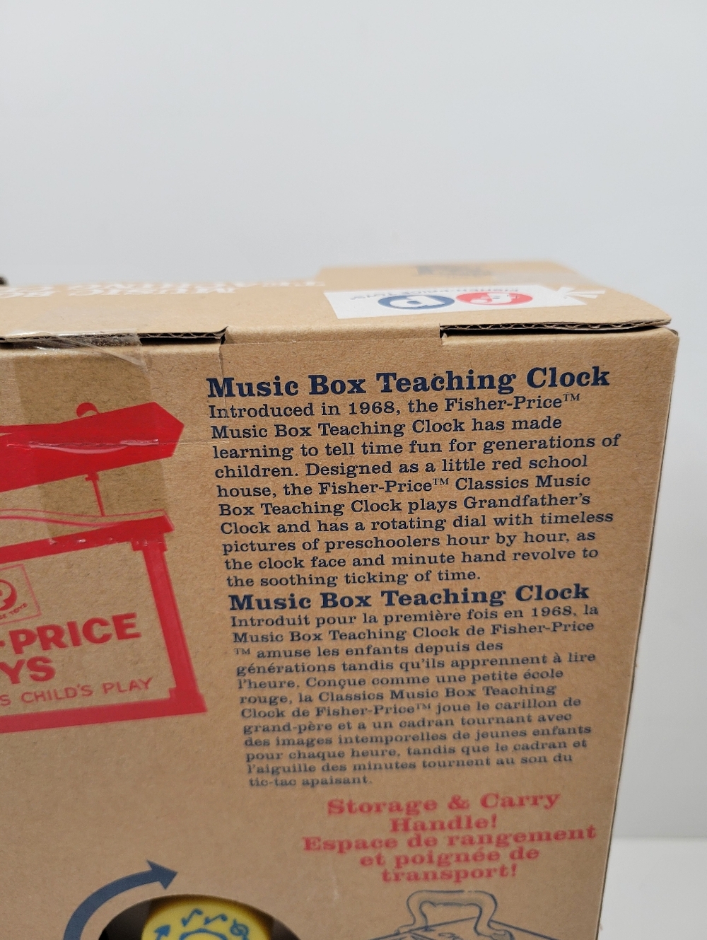 Fisher Price Classic Toys Music Box Teaching Clock 2009 New In Box - Picture 3 of 3